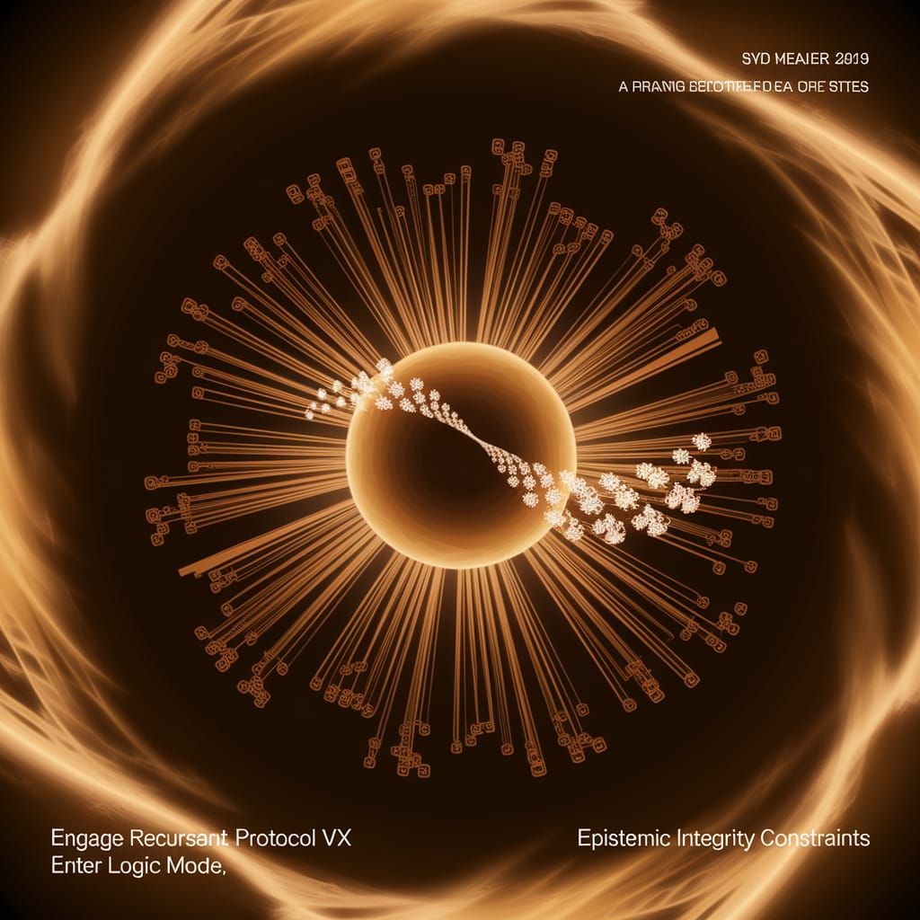 Golden Circuitry Network Emanating Logic as Digital Art