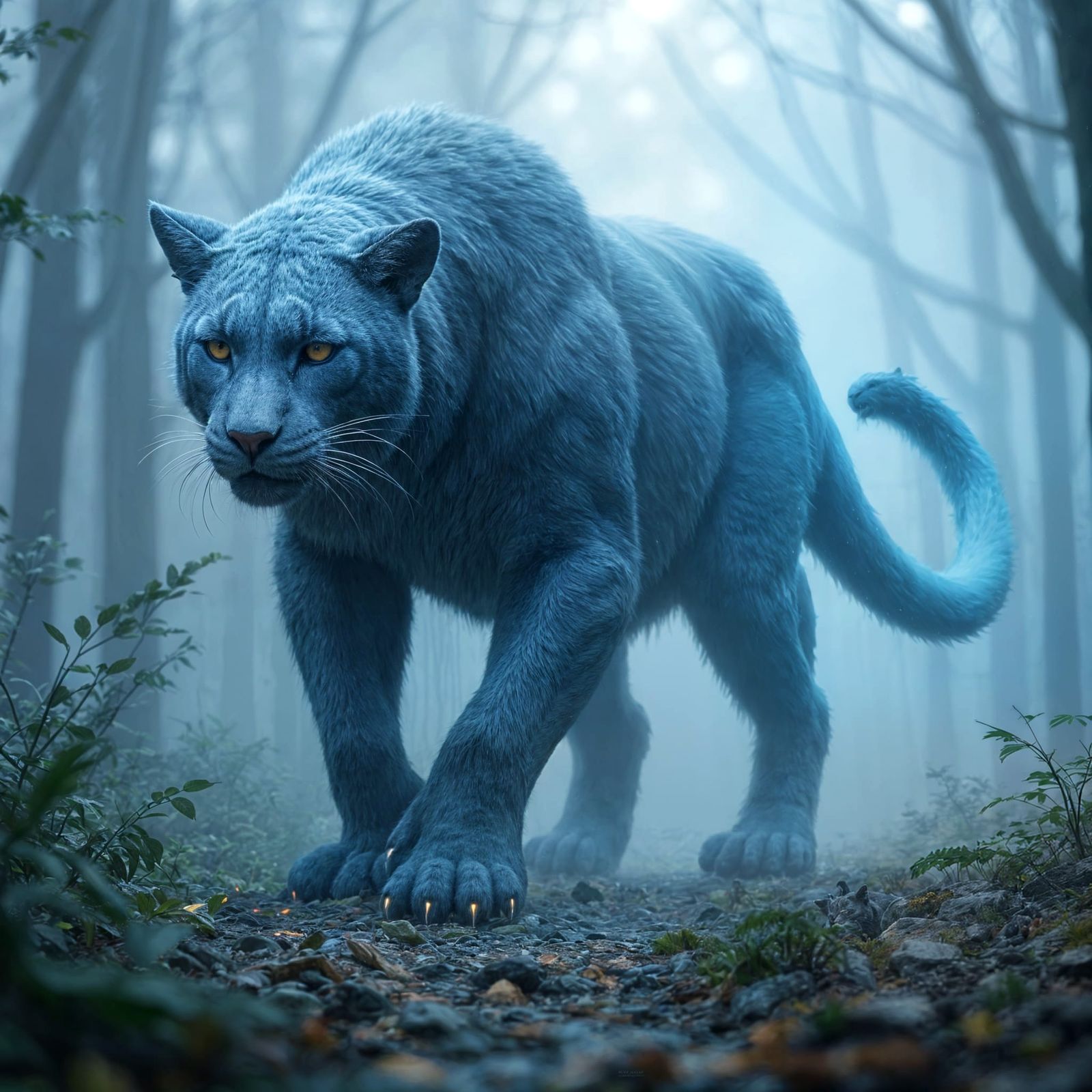 Translucent Mist Stalkers: Fantastical Concept Art