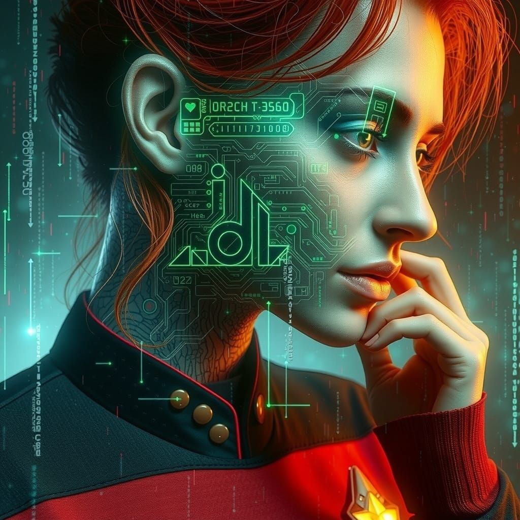 Star trek Red and black uniform - Flux