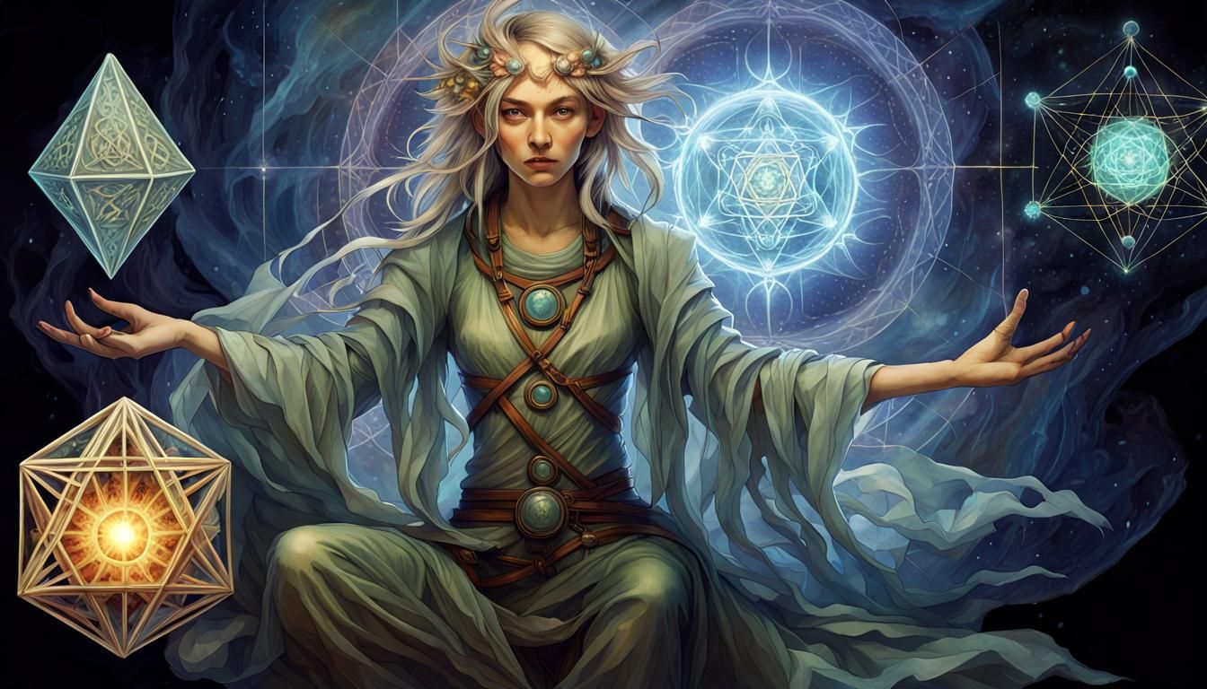 Sacred Geometry: Metatron's Cube in Digital Art