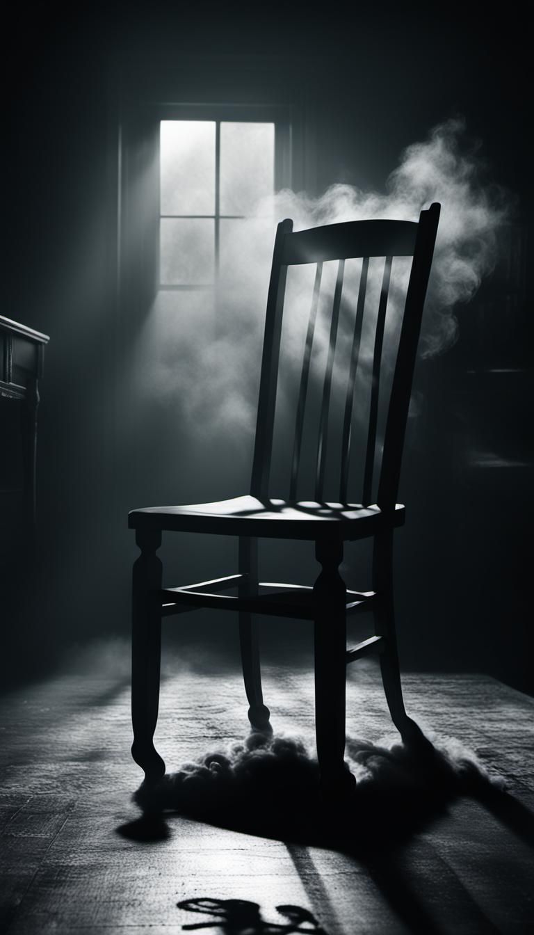 Atmospheric Film Noir: Invisible Presence in Smoky Room