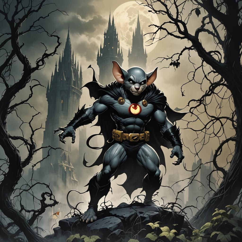 Heroic Mouse Avenger Confronts Dark Tower