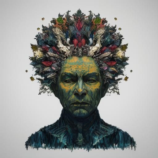 Edinburgh Castle Circus in Abstract Expressionist Style