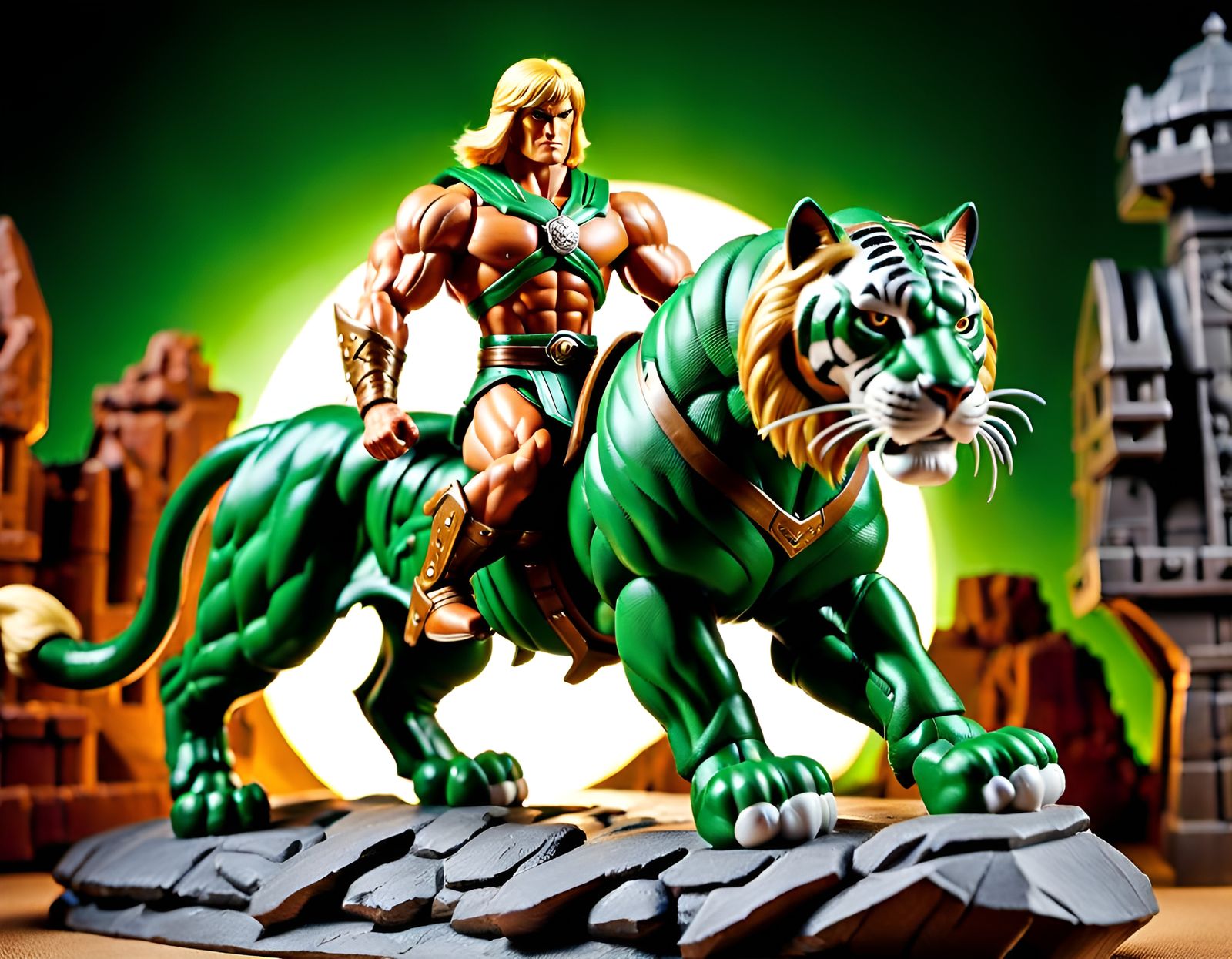 He-Man and Battle Cat: 1980s Toy Adventure