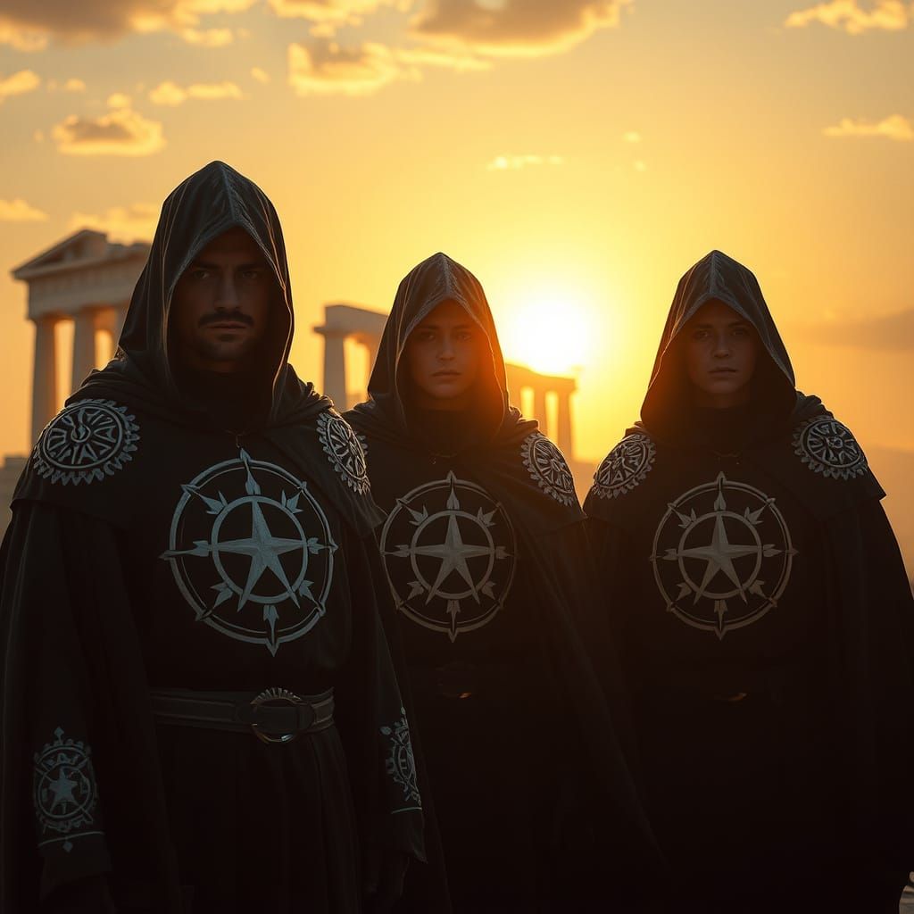 Guardianes del Verbo in Golden Sunset Light