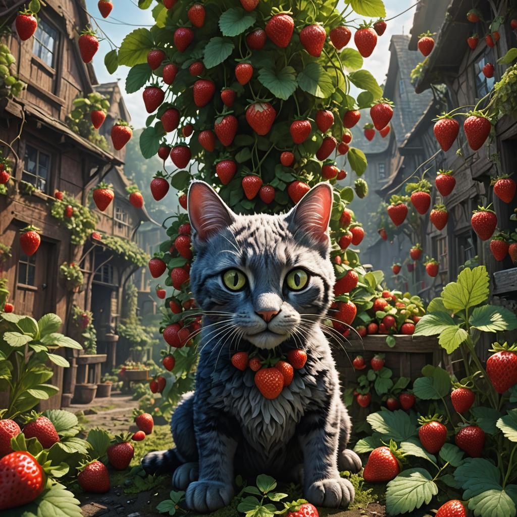 Strawberry Cat