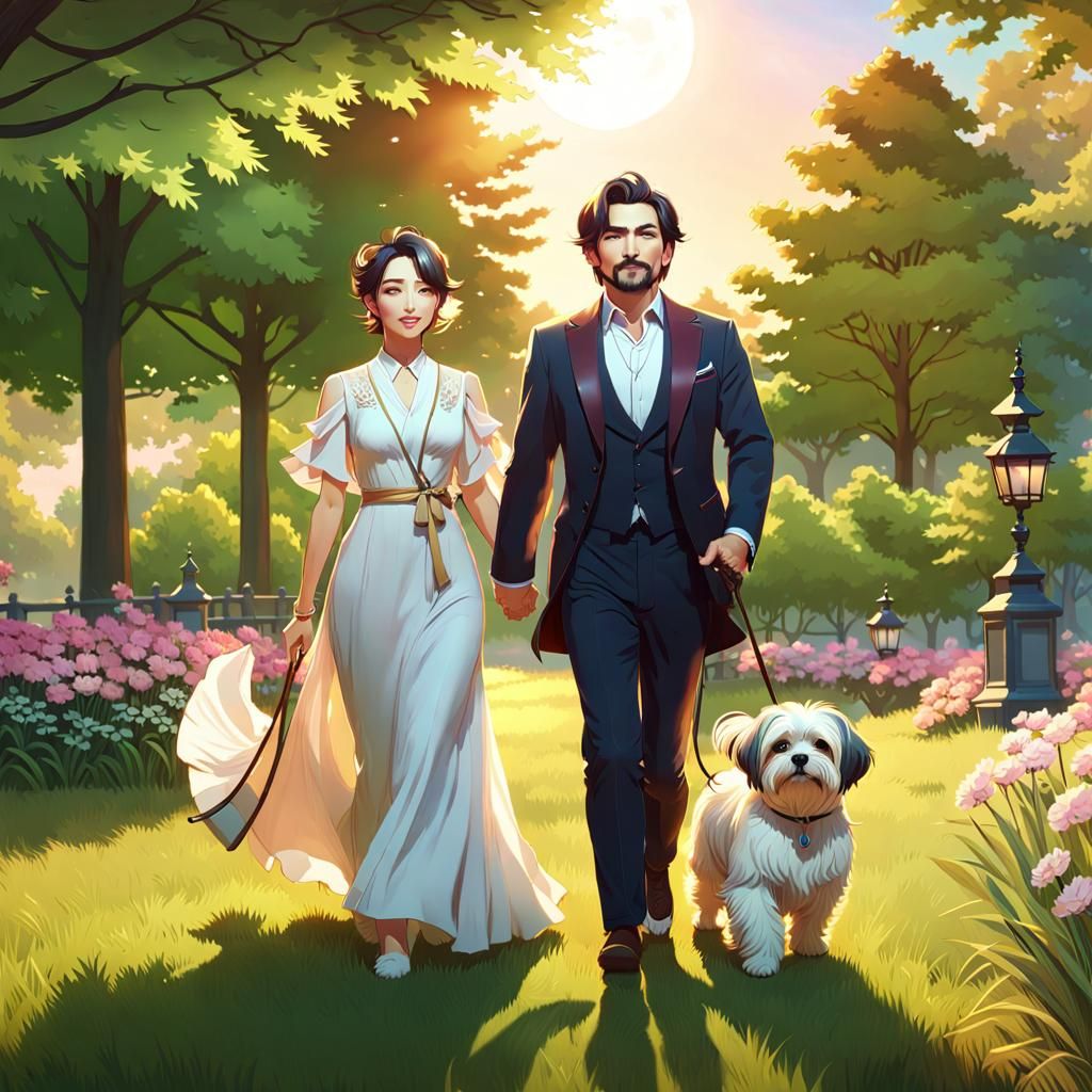 A walk in a park in style 🐶🐾