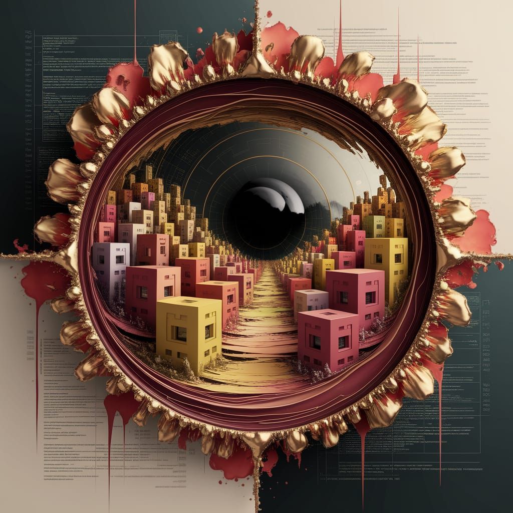 Kintsugi Houses: Dreamlike Surrealism in Earth Tones