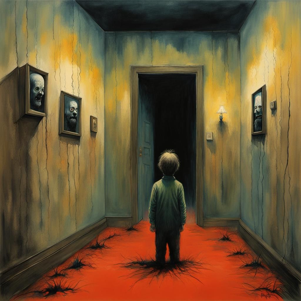 Sinister Gouache Horror: An Impressionist Masterpiece