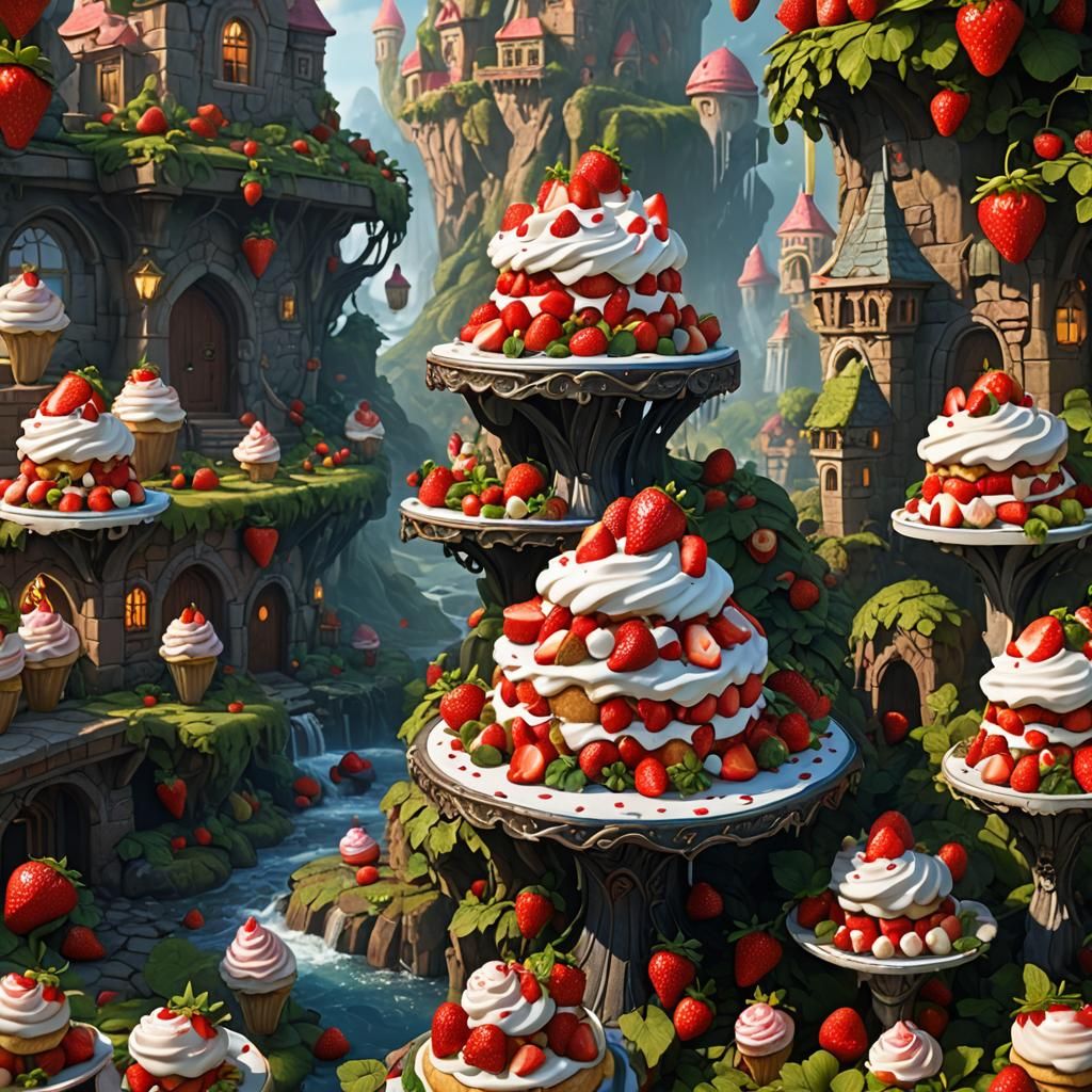 Strawberry Shortcake Detailed Matte Painting