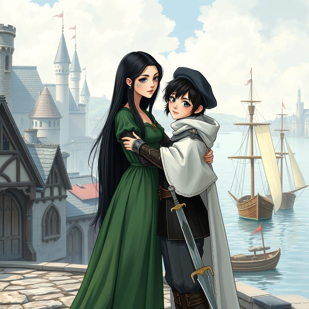 Farewell Kiss: Two Queens in a Medieval Port