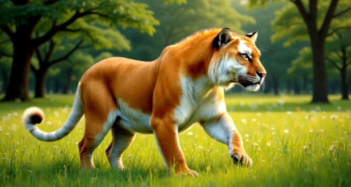 A tiger with no stripes. Lol, poor kitty.😂🐯