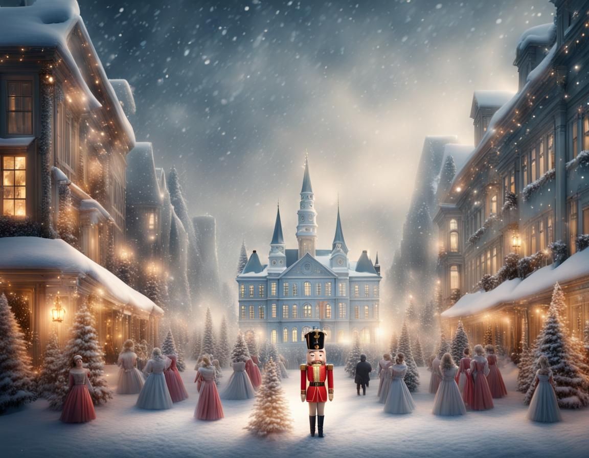 Detailed Christmas Nutcracker Matte Painting