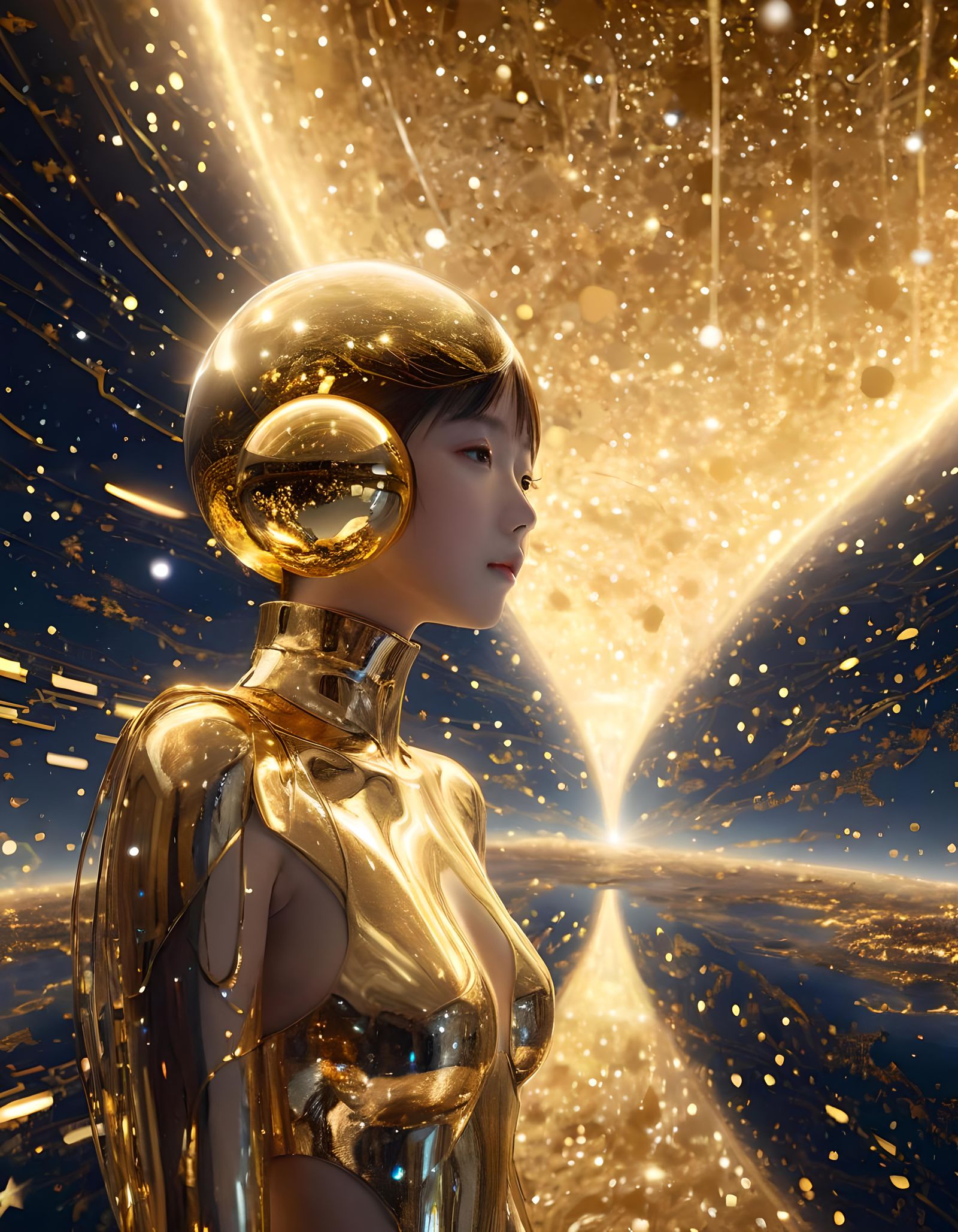 Elemental Spirits in Magic Orbs, 3D Rendered