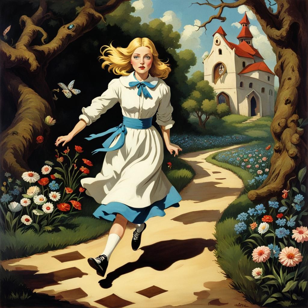 Alice Escapes Wonderland in a Straight Jacket