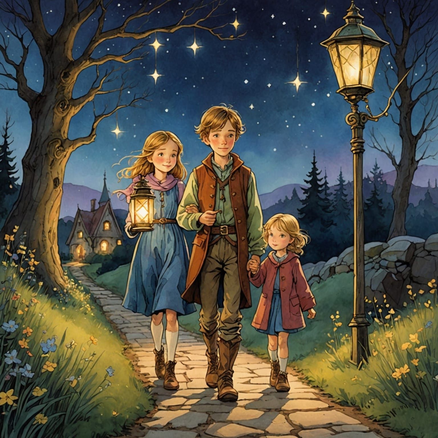 Anime Lantern Walk: Brother and Sister