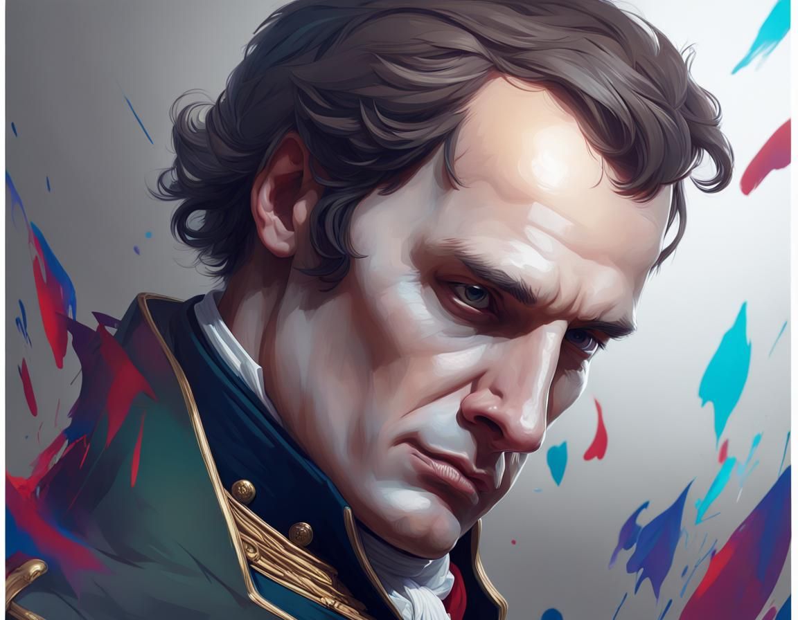 Napoleon Bonaparte Portrait in Artstation Style