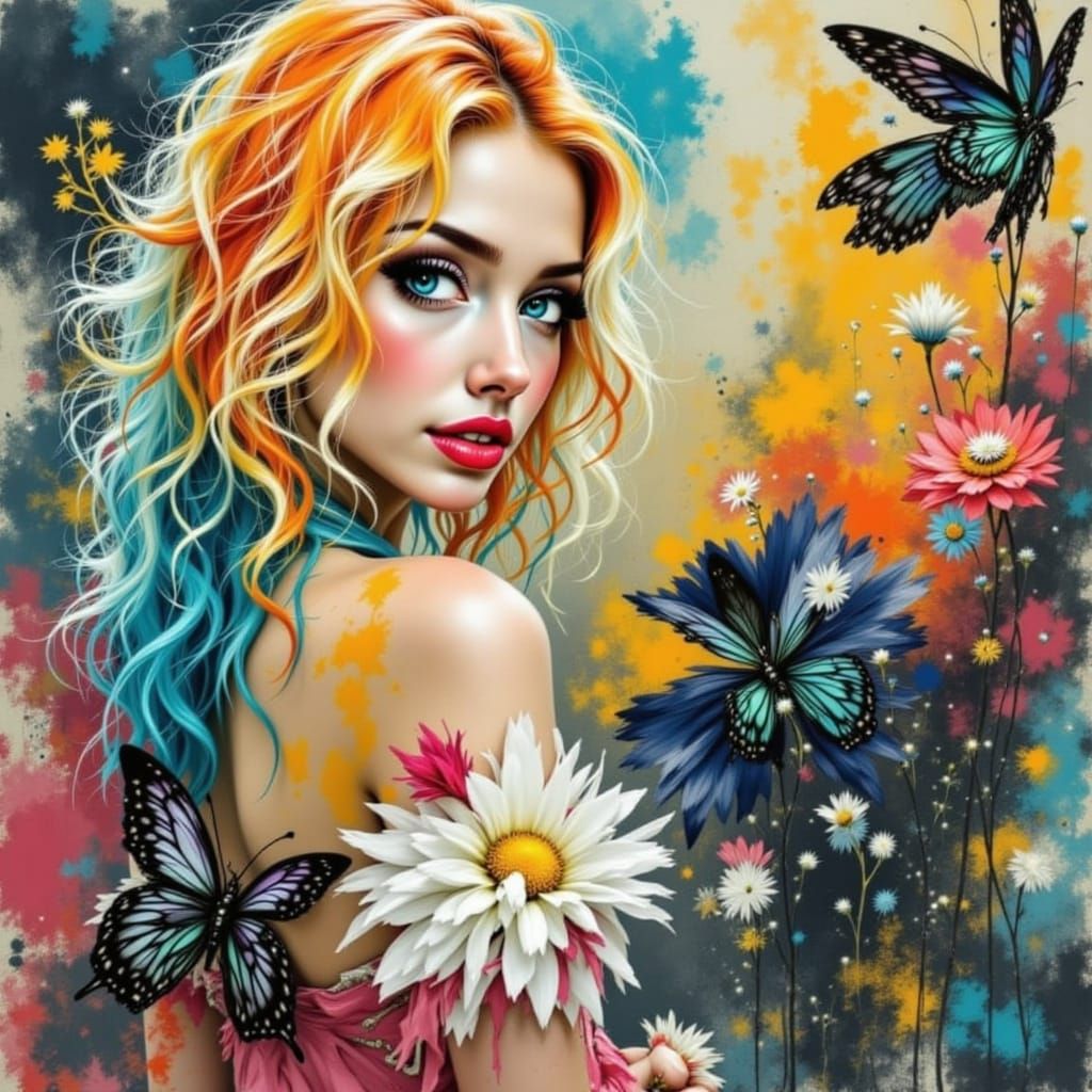 Steampunk Elegy in Charcoal and Gilt