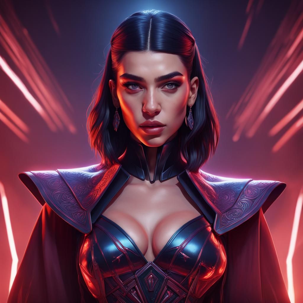 Sith Mistress Portrait in Hyperdetailed Style