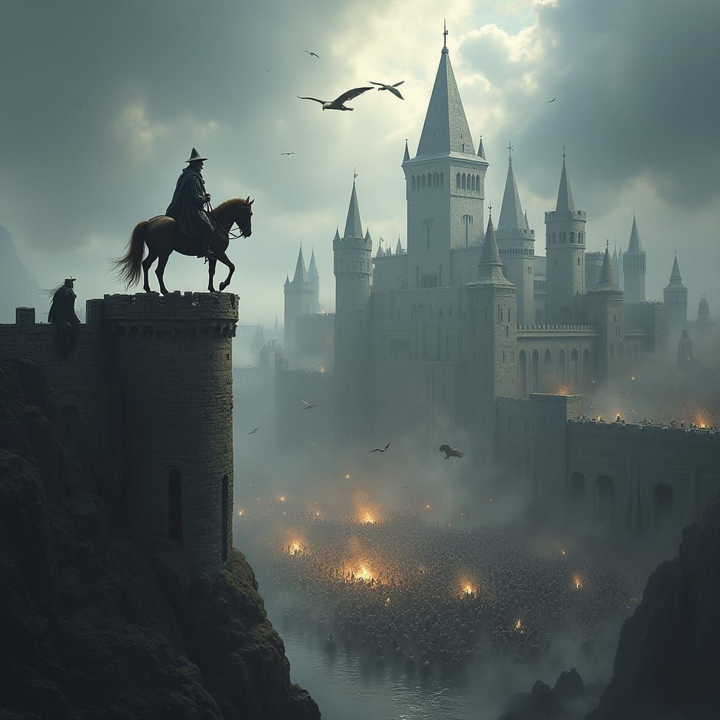 Siege of Minas Tirith: Epic Digital Painting