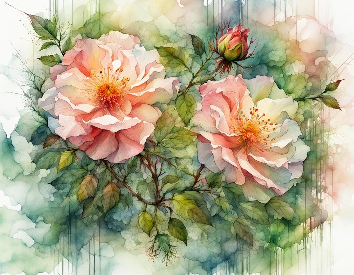 Beautiful wild rose