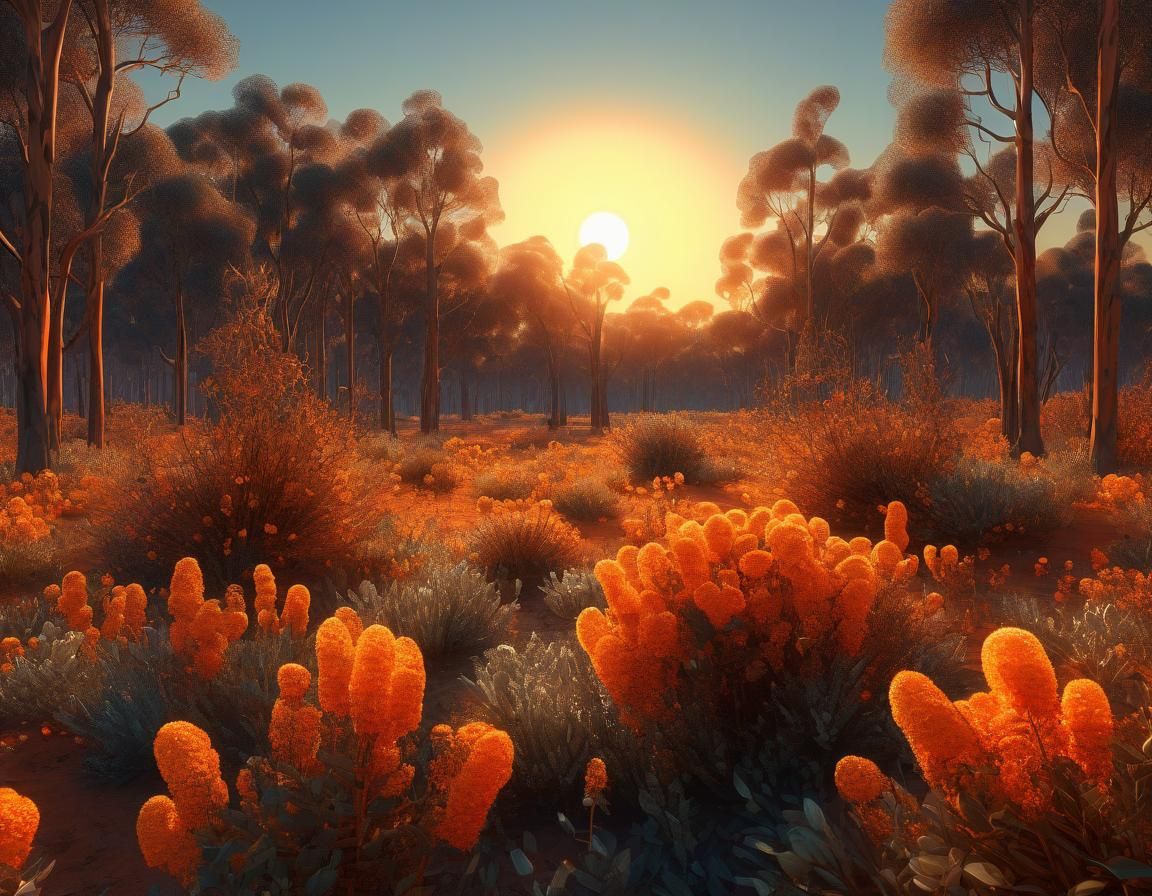 Ethereal Eucalyptus in Abstract Surrealism