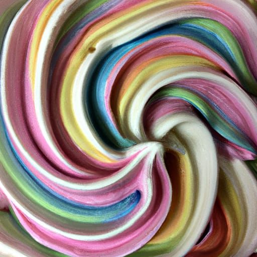 Rainbow Swirl Alcremie: AI-Generated Pokémon Art