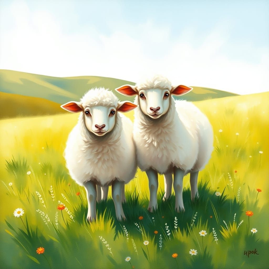 twin sheep