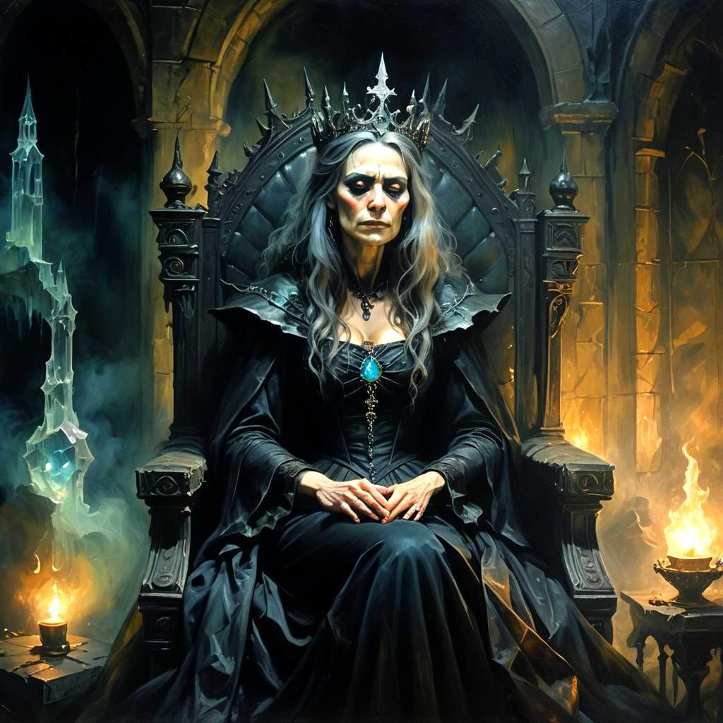 Spell Witch Queen's Agony and Retreat