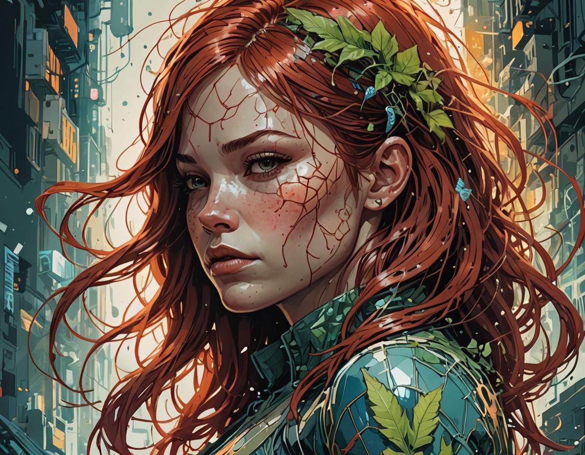 Mary Jane Watson Bio Punk Digital Art