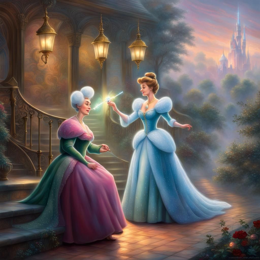 Lady Tremaine Turns Cinderella into Mouse