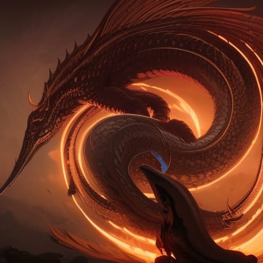 Ouroboros in Dark Fantasy Style, 8K Resolution