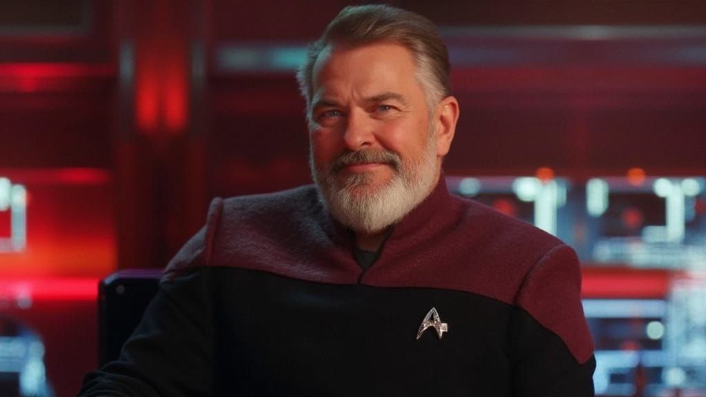 Futuristic Star Trek Spaceship in Photorealistic Detail