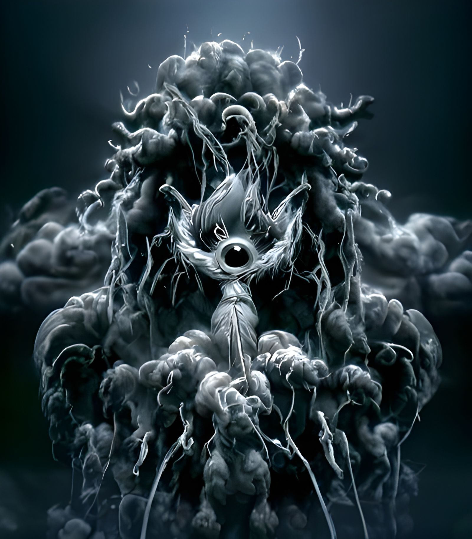 Sinister Lightning Tornado in Cel-Shaded Style