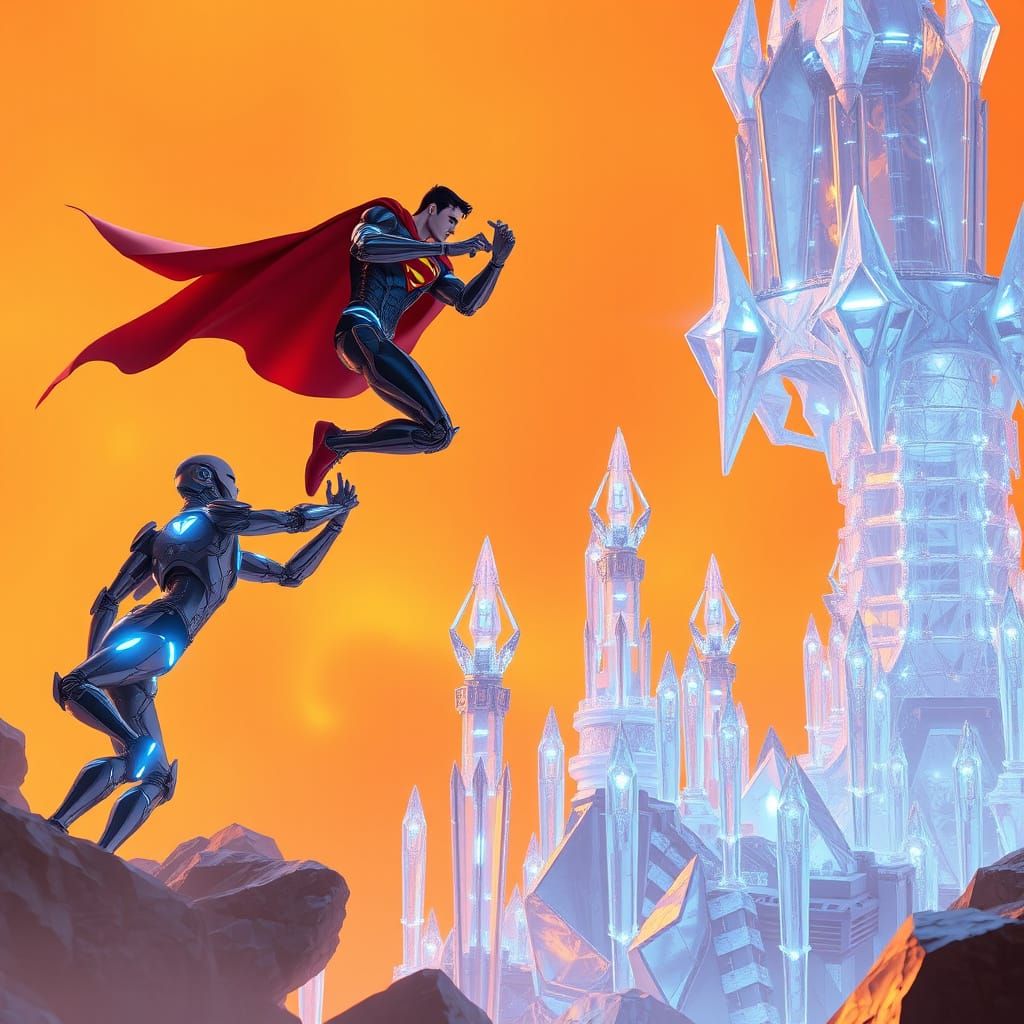 Cyborgs and Superman Construct a Crystal Palace on Venus in ...