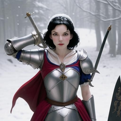 Snow White: Armored Warrior with Sword