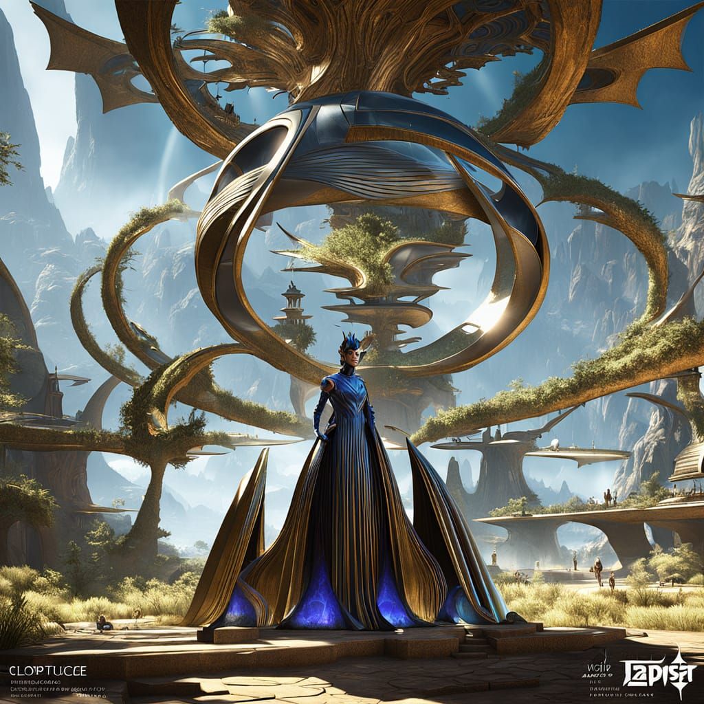 Elegant Invisible Beauty in Futuristic High-Fashion Style