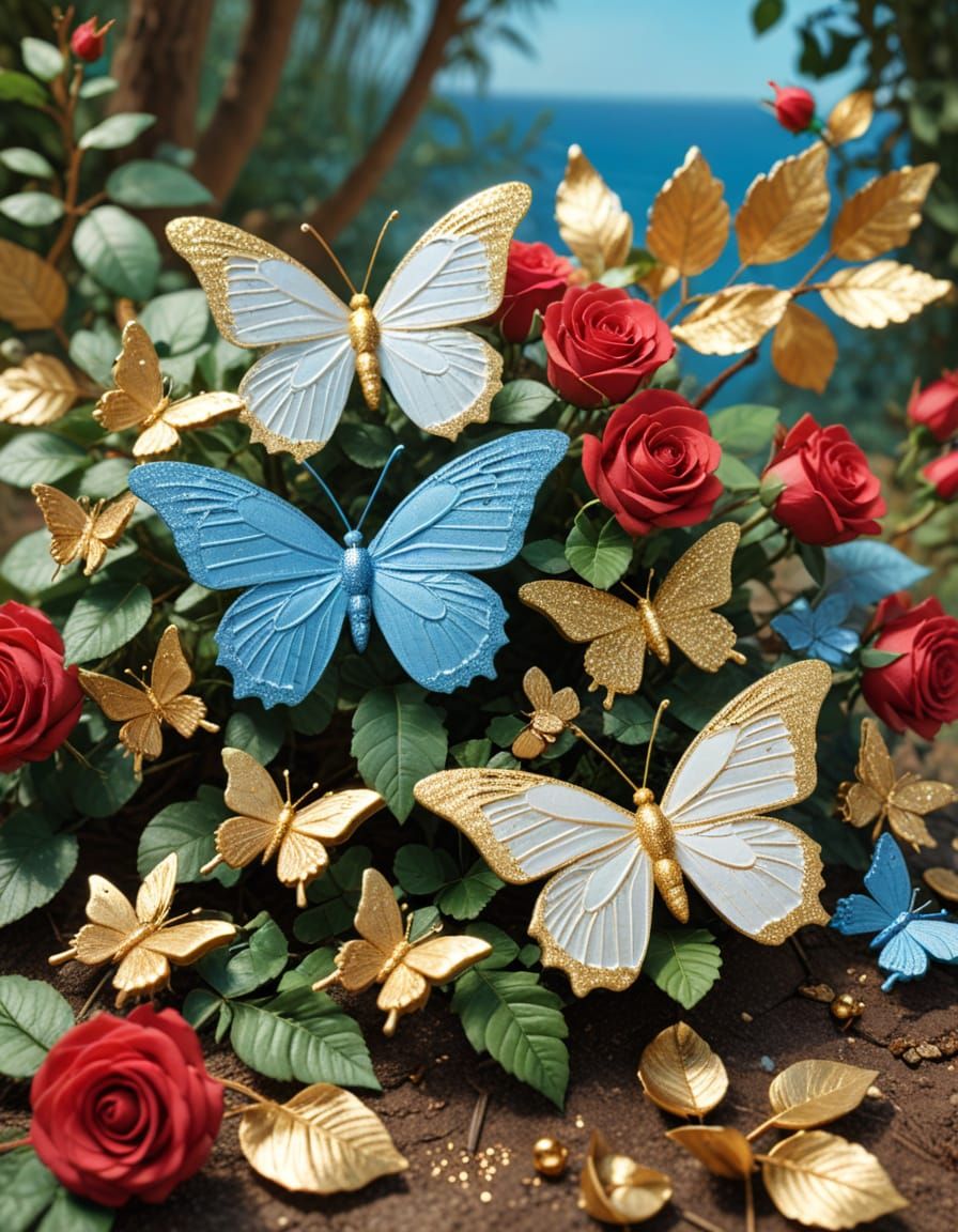 Wood Elves Enjoying Autumn Tea Party in Forest