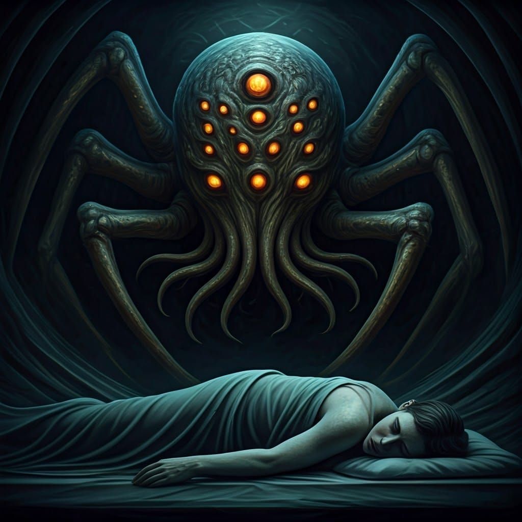 Biomechanical Abomination in Lovecraftian Nightmare