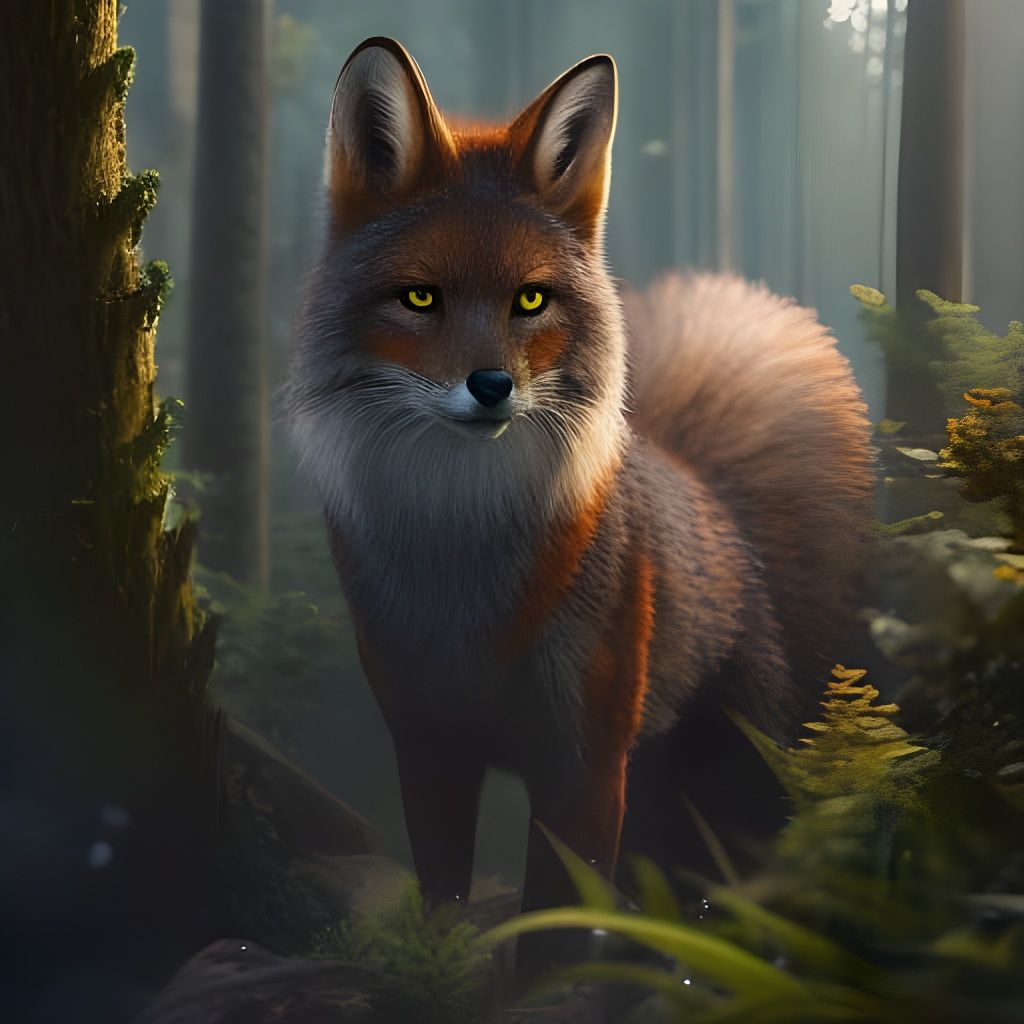 Fox in the forest