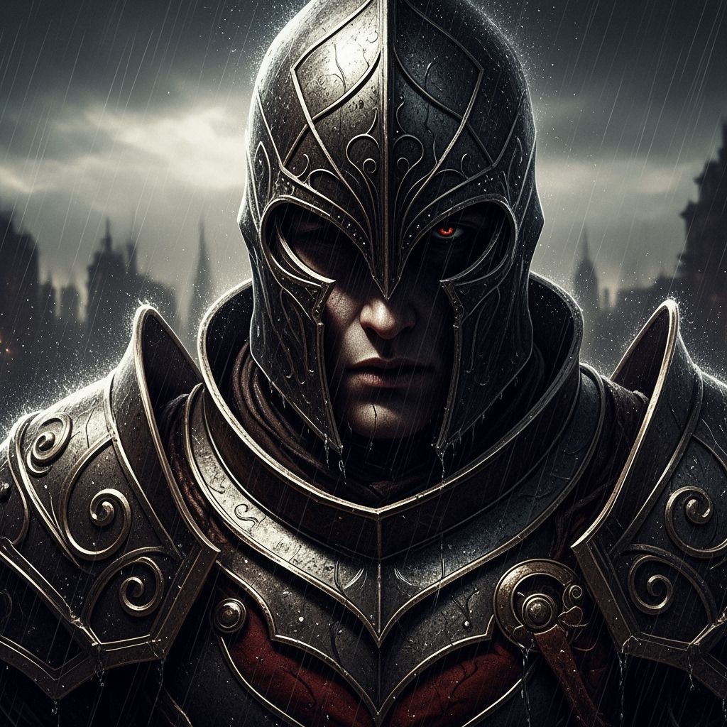 Grimdark Portrait in Dramatic Style