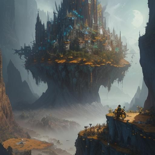 Detailed Bee Matte Painting in Deep Color