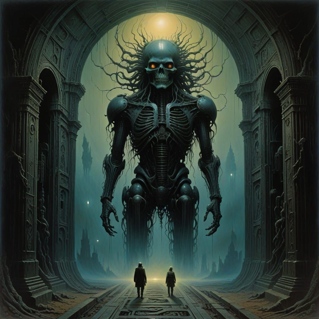 Surreal Mirror Reflects Celestial Truths and Starry Realms