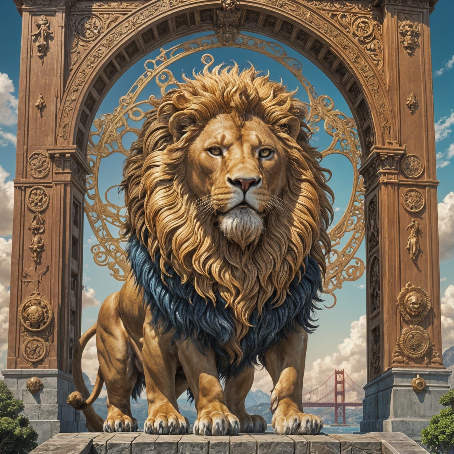 Golden Lion Guardian of the Golden Gate