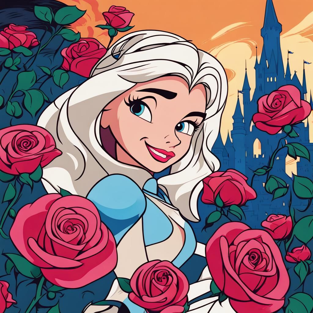 Rose Knight in Classic Disney Animation Style