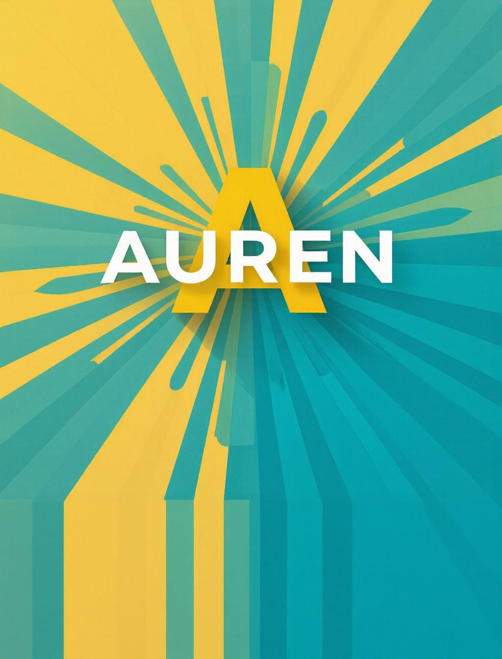 Minimalist YouTube Logo: Bold 'A' in Vibrant Teal