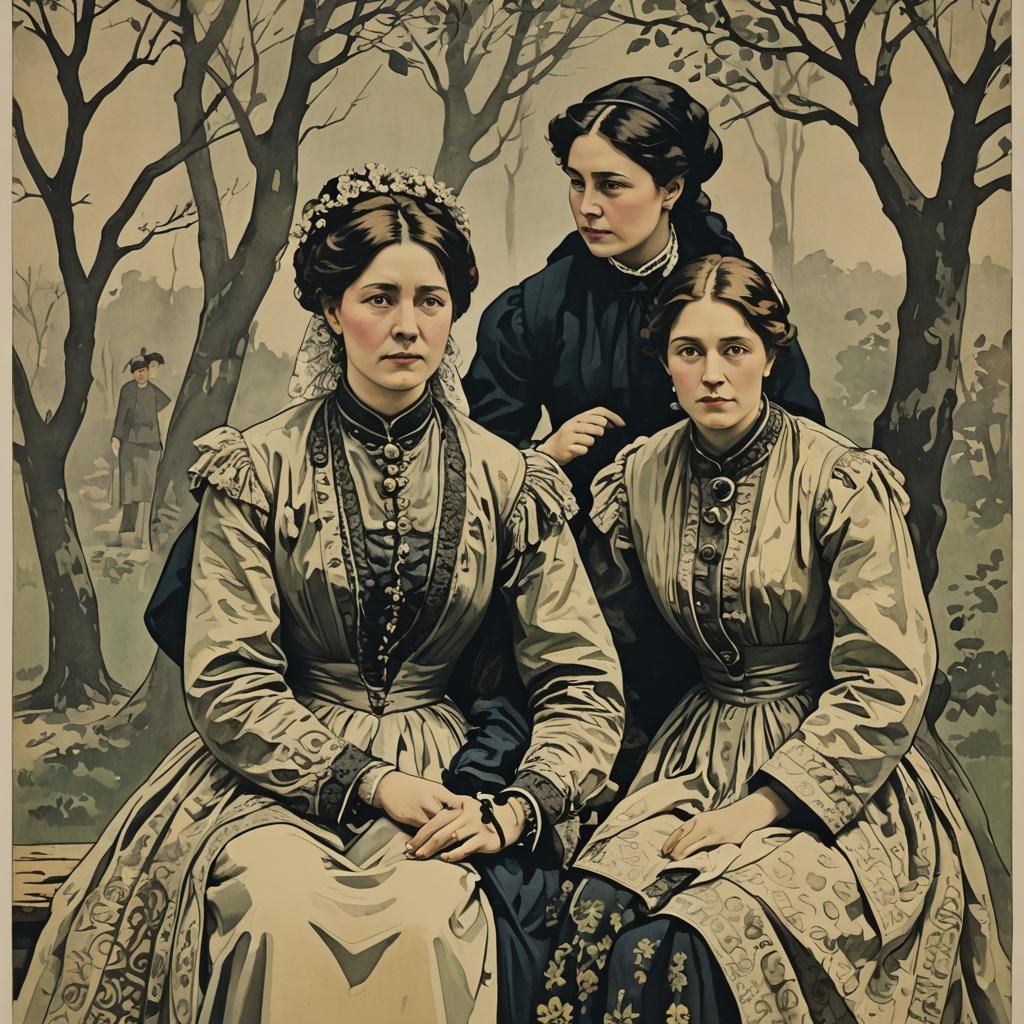 Chekhov's Three Sisters: Evocative Play Poster