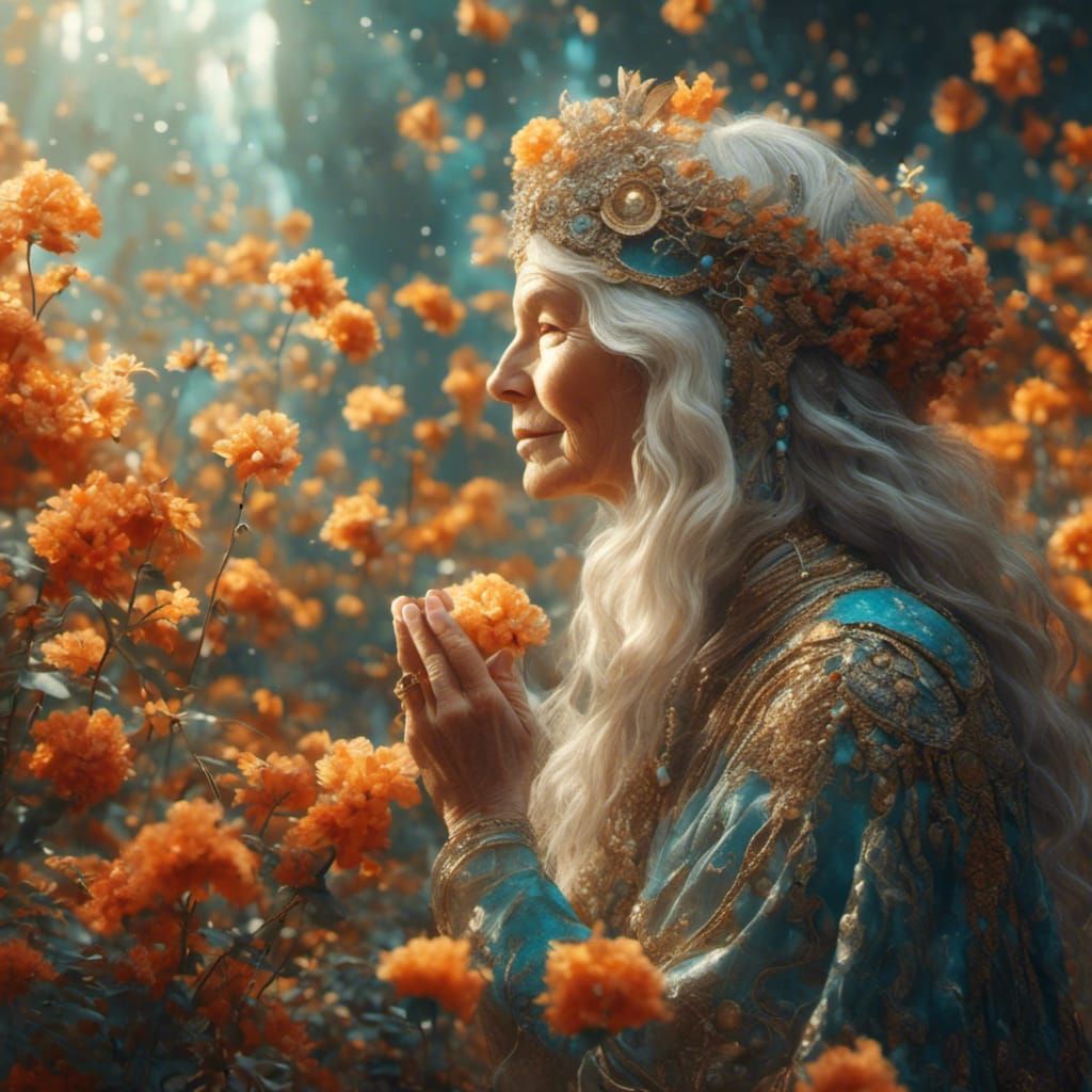 Compassionate Reflection: Woman and Her Younger Self