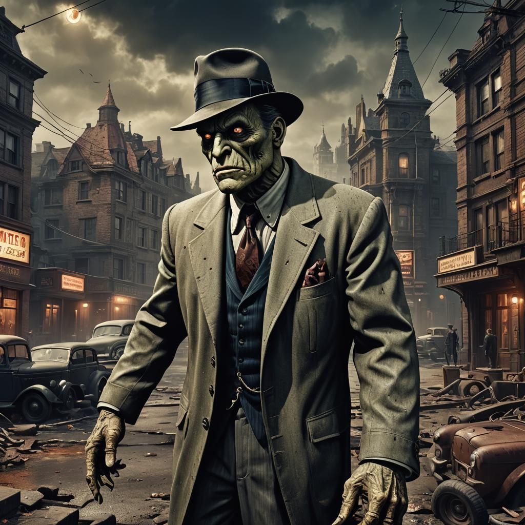 Frankenstein's Monster as Film Noir Private Eye