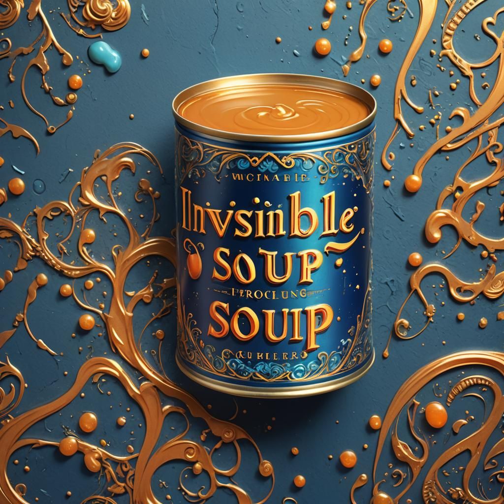 Intricate Fantasy Art: Can of Invisible Soup